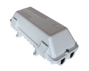 Caja empalme de fibra óptica exterior IP68 para 128 fusiones
