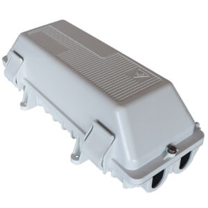 Caja empalme de fibra óptica exterior IP68 para 128 fusiones