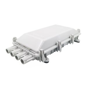 Caja empalme de fibra óptica exterior IP68 para 256 fusiones