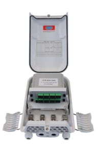 Caja de fibra óptica exterior IP-65 con Splitter PLC 1 X 16 SC