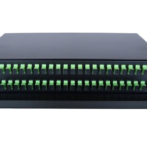 Bandeja fibra óptica extraíble 19" con 48 pigtail SC APC (incl. 4 casetes)