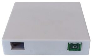 Caja de superficie de fibra óptica con 1 SC APC Simplex y 1 pigtail