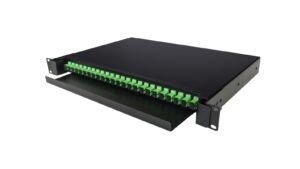 Bandeja fibra óptica extraíble 19" con 24 pigtail SC APC (incl. 2 casetes)