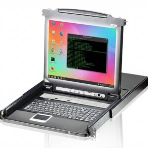 Consola KVM rack 19" LCD 19", 8 puertos VGA , USB/PS2, ATEN CL5708N