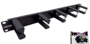Panel pasacables 19" 5 bridas 1U configurable