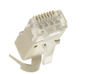 Conector macho RJ45 Cat.6A FTP con guía Lapara Networking 10 unds