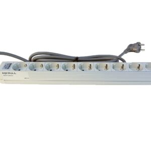 Regleta rack 19" 16A 9x tomas schuko