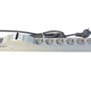 Regleta rack 19" 16A 6x tomas schuko con magnetotérmico