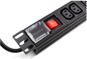 Regleta rack 19" 12 X IEC con interruptor Lapara Networking