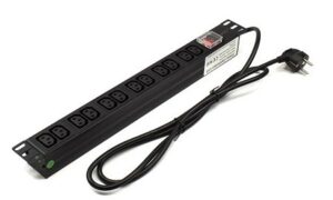 Regleta rack 19" 12 X IEC con interruptor Lapara Networking
