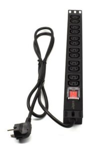Regleta rack 19" 12 X IEC con interruptor Lapara Networking