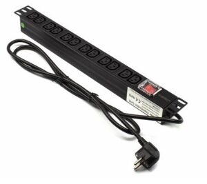 Regleta rack 19" 12 X IEC con interruptor Lapara Networking