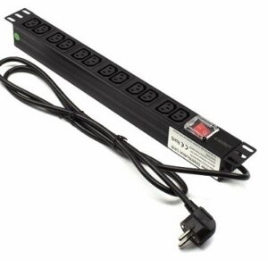 Regleta rack 19" 12 X IEC con interruptor Lapara Networking