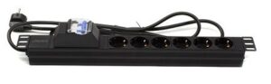 Regleta rack 19" 6 X Schuko con magnetotérmico Lapara Networking
