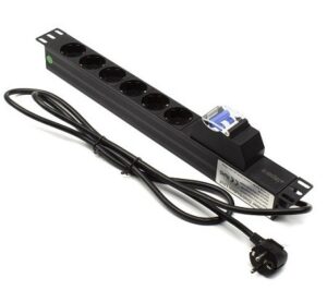 Regleta rack 19" 6 X Schuko con magnetotérmico Lapara Networking