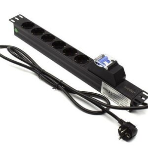 Regleta rack 19" 6 X Schuko con magnetotérmico Lapara Networking