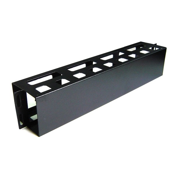 Panel pasacable rack 2U con tapa