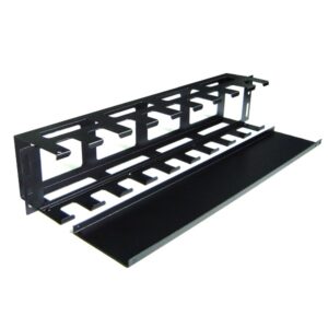 Panel pasacable rack 2U con tapa