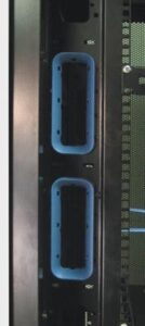 Ventana pasacable rack 19" Kit 10 unds