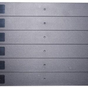 Tapa carátula ciega rack 19" 1U plástico kit 6 Und
