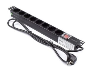 Regleta rack 19" 16A 8x schuko con interruptor Lapara Networking