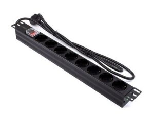 Regleta rack 19" 16A 8x schuko con interruptor Lapara Networking