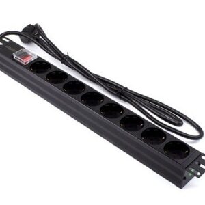 Regleta rack 19" 16A 8x schuko con interruptor Lapara Networking