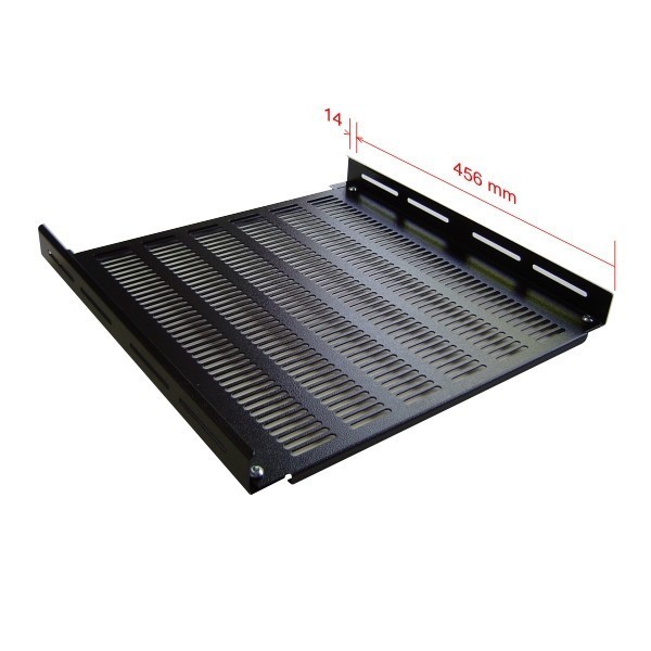 Bandeja rack 19" 456 mm para rack fondo 600
