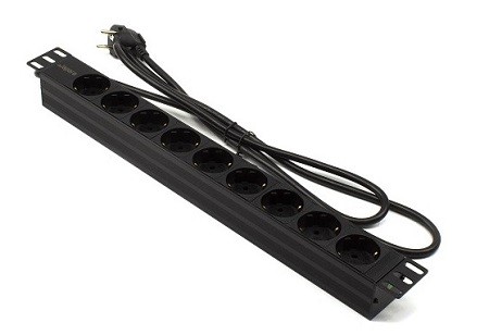 Regleta rack 19" 9 X Schuko Lapara Networking