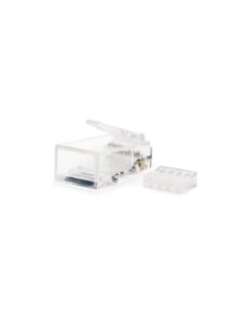 Conector macho RJ45 Cat.6 UTP con guía