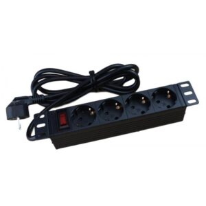 Regleta rack 16A 10" 4x tomas schuko