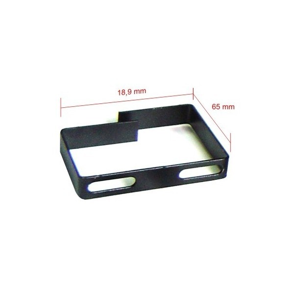 Brida pasacables rack 19" doble