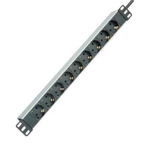 Regleta rack 19" 16A aluminio 9 x schuko