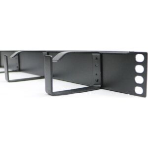 Panel pasacables rack 4 bocas vertical