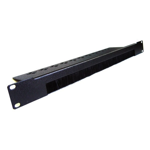 Panel rack cepillo pasacables 1U