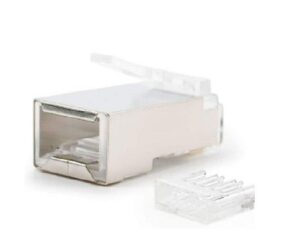 Conector macho RJ45 Cat.6 FTP con guía Lapara Networking 10 unds