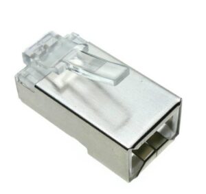 Conector macho RJ45 Cat.6 FTP con guía Lapara Networking 10 unds
