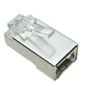 Conector macho RJ45 Cat.6 FTP con guía Lapara Networking 10 unds