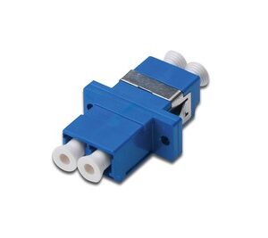 Adaptador fibra óptica LC - LC azul