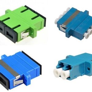 Adaptador fibra óptica monomodo dúplex APC/UPC