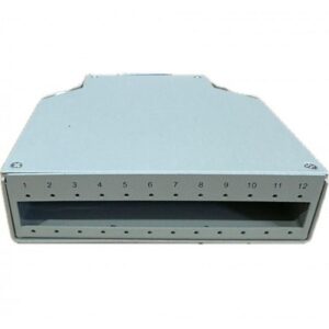 Caja fibra óptica para montaje en Carril DIN para 12FO