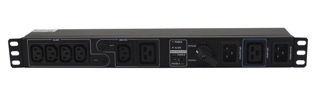 Switch bypass de mantenimiento rack 19" regleta IEC Lapara
