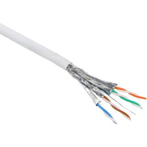 Bobina cable Cat.6A S/FTP LSZH 500 m Blanco CPR Class DCA Excel