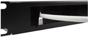 Panel cepillo pasacables con retenedor rack 19" Lapara Networking