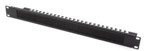 Panel cepillo pasacables con retenedor rack 19" Lapara Networking