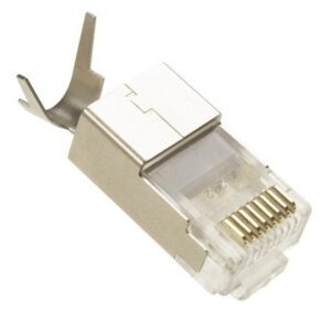 Conector macho RJ45 Cat.7 FTP con guía Lapara Networking