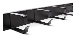 Panel pasacables 19" 5 bridas 1U Lapara Networking