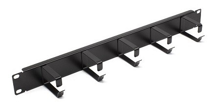 Panel pasacables 19" 5 bridas 1U Lapara Networking