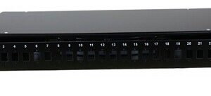 Bandeja extraíble 19" fibra óptica para 24 SC simplex/ LC dúplex (incl. 2 casetes)