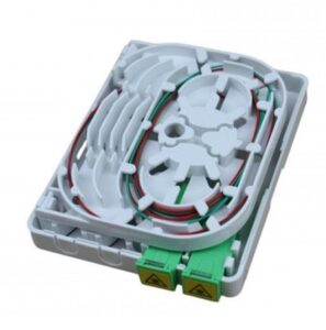 Caja de superficie de fibra óptica con 2 adaptadores SC/APC Simplex